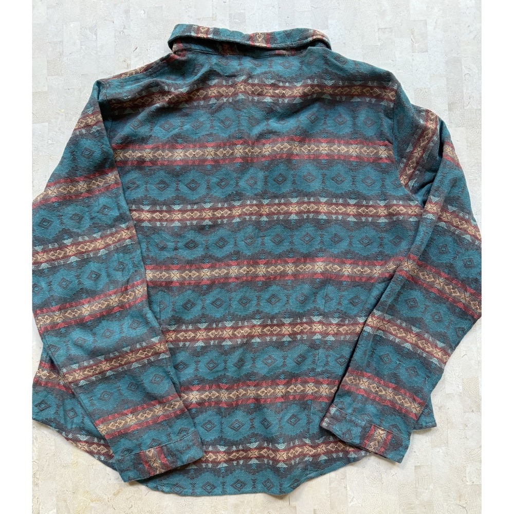 Vintage Tasha Polizzi for Saddleblanket Southwestern Stripe Pearl Snap‎ Shirt XL - Picture 2 of 9